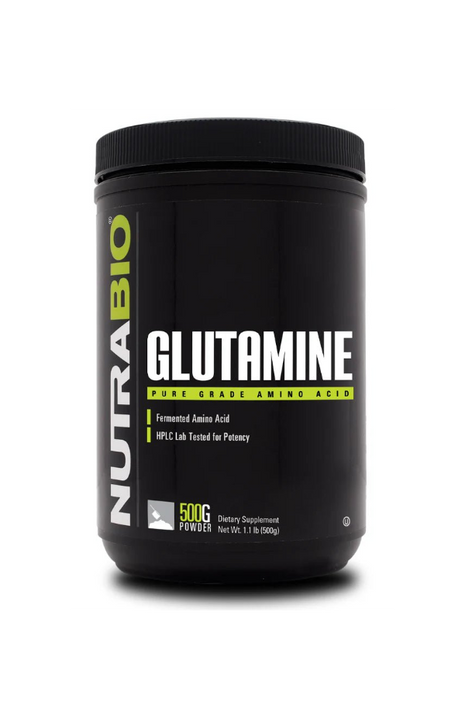 L - Glutamine 500g – Kyowa Quality - 100% Puur & Plantaardig - NutraBio - SuperfoodShop