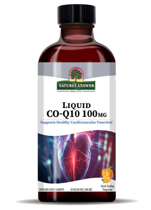 Liquid CoQ10 100 mg – Tangerine Smaak (240 ml) - Nature's Answer - SuperfoodShop
