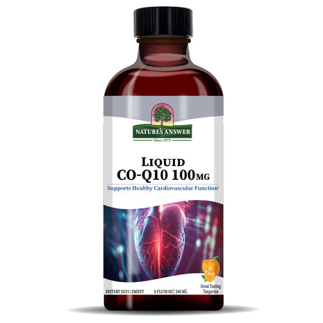 Liquid CoQ10 100 mg – Tangerine Smaak (240 ml) - Nature's Answer - SuperfoodShop
