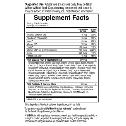 Vitamine B-complex | The Vitamin Code | Garden of Life
