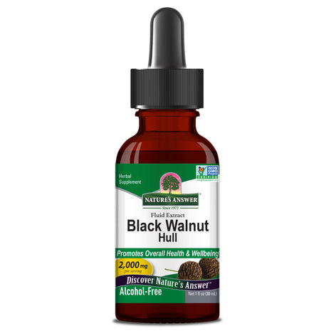 Zwarte Walnoot Extract - Black Walnut – Alcoholvrij (30 ml) - Nature's Answer - SuperfoodShop