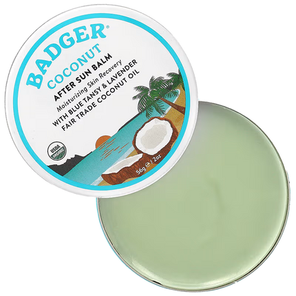 Badger Coconut After Sun Balm – 56 g – Bio &amp; Regenerierend