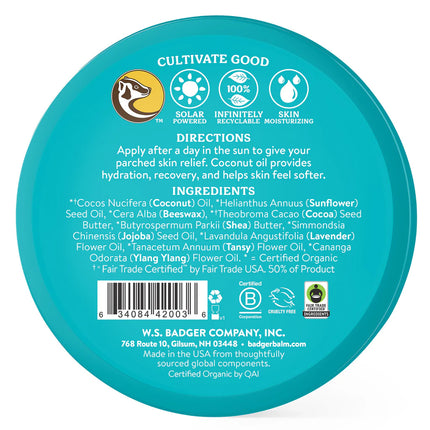 Badger Coconut After Sun Balm – 56 g – Bio &amp; Regenerierend