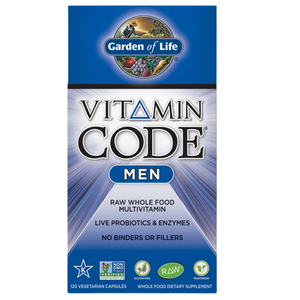 The Vitamin Code Men – Natürliches Multivitamin aus der Nahrung (120 Kapseln)