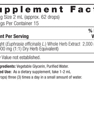 Eyebright Liquid Extract – 30ml – Alcoholvrij