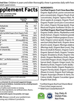 Organics Kids Multi – Biologische Multivitamine Gummies voor Kinderen (120 stuks)