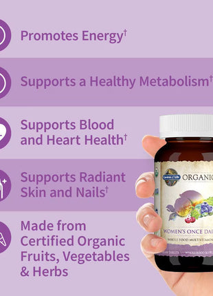 Organics Women’s Once Daily Multi – 60 biologische tabletten