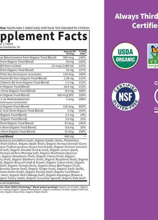 Organics Women’s Once Daily Multi – 60 biologische tabletten