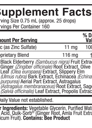 Ionic Zinc Immune met Black Elderberry – 120 ml - Nature's Answer - SuperfoodShop