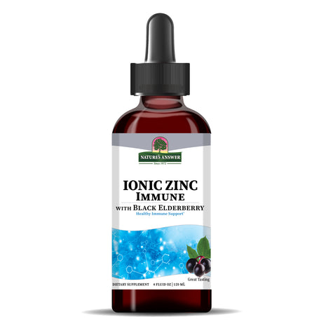 Ionic Zinc Immune met Black Elderberry – 120 ml - Nature's Answer - SuperfoodShop