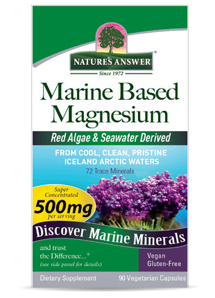 Marine Based Magnesium 500 mg - Natuurlijke Magnesium uit Aquamin® (90 capsules) - Nature's Answer - SuperfoodShop