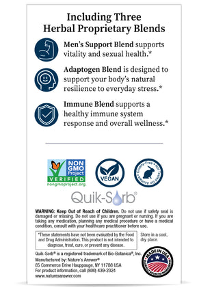 Men’s 100 Multivitamin – 60 Capsules - Nature's Answer - SuperfoodShop