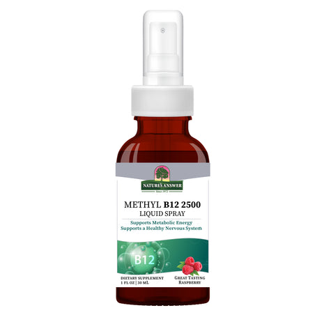 Methyl B12 2500 mcg Spray – Framboos (30 ml) - Nature's Answer - SuperfoodShop