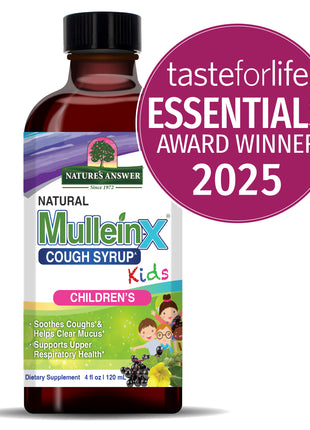 Mullein - X Kids Hoestsiroop – Natuurlijke Hoestdrank voor Kinderen (120 ml) - Nature's Answer - SuperfoodShop