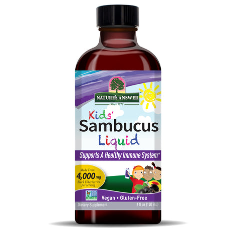 Vlierbessen Extract voor Kinderen – Sambucus 120 ml - Nature's Answer - SuperfoodShop