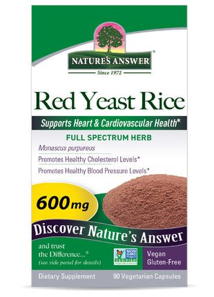 Red Yeast Rice 600mg – 90 Vegan Capsules