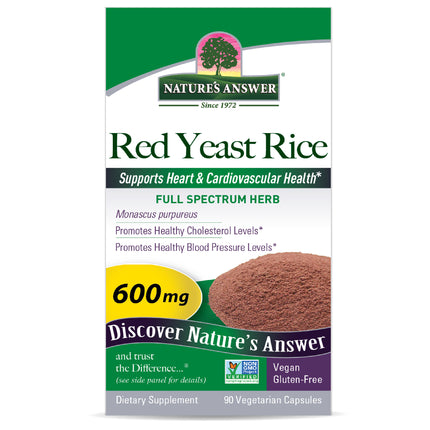 Red Yeast Rice 600mg – 90 Vegan Capsules