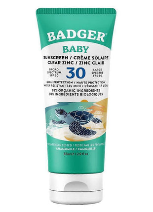 Badger Baby Zonnebrandcrème SPF 30 – Kamille & Calendula – 87 ml