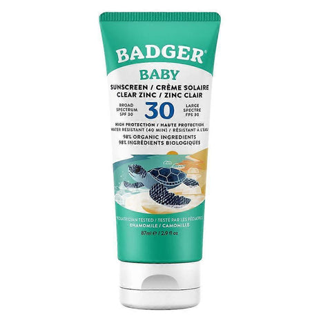 Badger Baby Sonnenbrandcreme LSF 30 – Kamille & Calendula – 87 ml