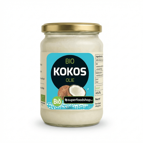 Bio Kokosolie Virgin – 500ml – Koudgeperst & RAW - Superfoodshop - SuperfoodShop