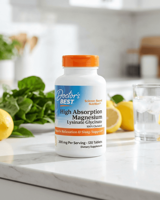 High Absorption Magnesium – 105 mg per dosering - 120 Capsules - Doctors Best - SuperfoodShop