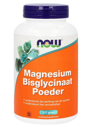 Magnesium Bisglycinaat Poeder – 227 g - Now Foods - SuperfoodShop