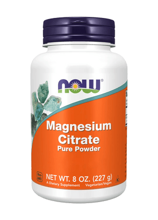 Magnesium Citraat Poeder 227 g – Puur & Goed Oplosbaar Magnesium - Now Foods - SuperfoodShop