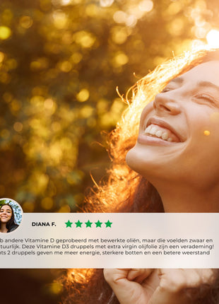 Vitamine D3 4000 IU – Druppels met Olijfolie (300 doseringen / 50 ml)