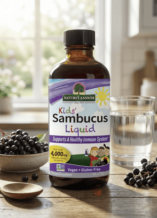 Vlierbessen Extract voor Kinderen – Sambucus 120 ml - Nature's Answer - SuperfoodShop