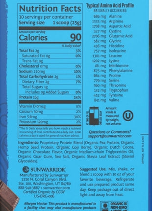 Warrior Blend Proteïne – 750 g - Biologisch